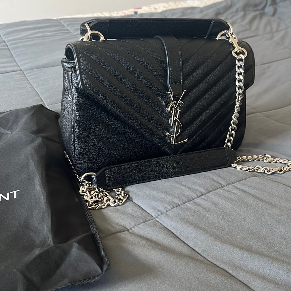 REPOST- College Medium V-Flap Crossbody Bag